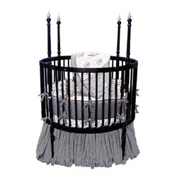 Sophistication Black Round Crib Round Cribs Luxurylamb Com