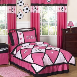 Soccer Pink Twin Full Bedding Twin Bedding For Girls Luxurylamb Com