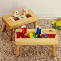 Personalized Wooden 1 Name Puzzle Stool