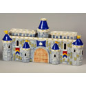 Ceramic Royal Castle Menorah