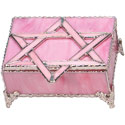 Pink Glass Jewelry Box